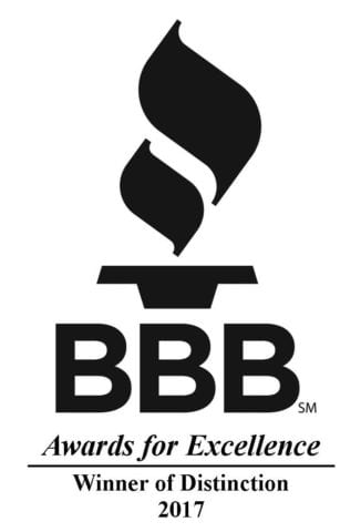 BBB Award for Excellence Winner of Distinction 2017