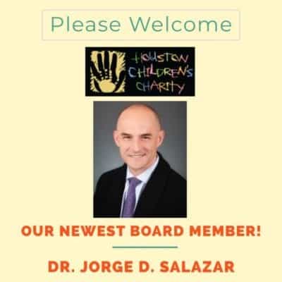 Please Welcome our Newest Board Member Dr. Jorge D. Salazar