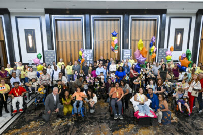 An image for the Houston Children's Charity Chariots for Children van distribution day where a record 98 wheelchair equipped vans were distributed at the Post Oak Hotel in Houston, TX on March 23, 2026.