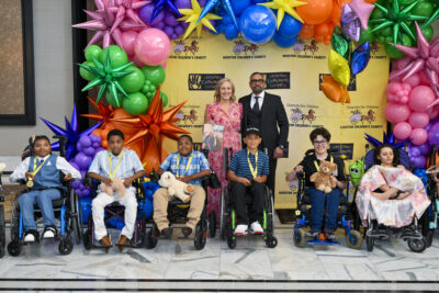 An image for the Houston Children's Charity Chariots for Children van distribution day where a record 98 wheelchair equipped vans were distributed at the Post Oak Hotel in Houston, TX on March 23, 2026.