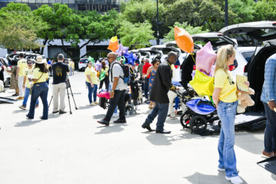 An image for the Houston Children's Charity Chariots for Children van distribution day where a record 98 wheelchair equipped vans were distributed at the Post Oak Hotel in Houston, TX on March 23, 2026.