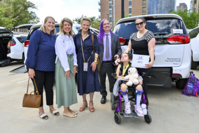 An image for the Houston Children's Charity Chariots for Children van distribution day where a record 98 wheelchair equipped vans were distributed at the Post Oak Hotel in Houston, TX on March 23, 2026.